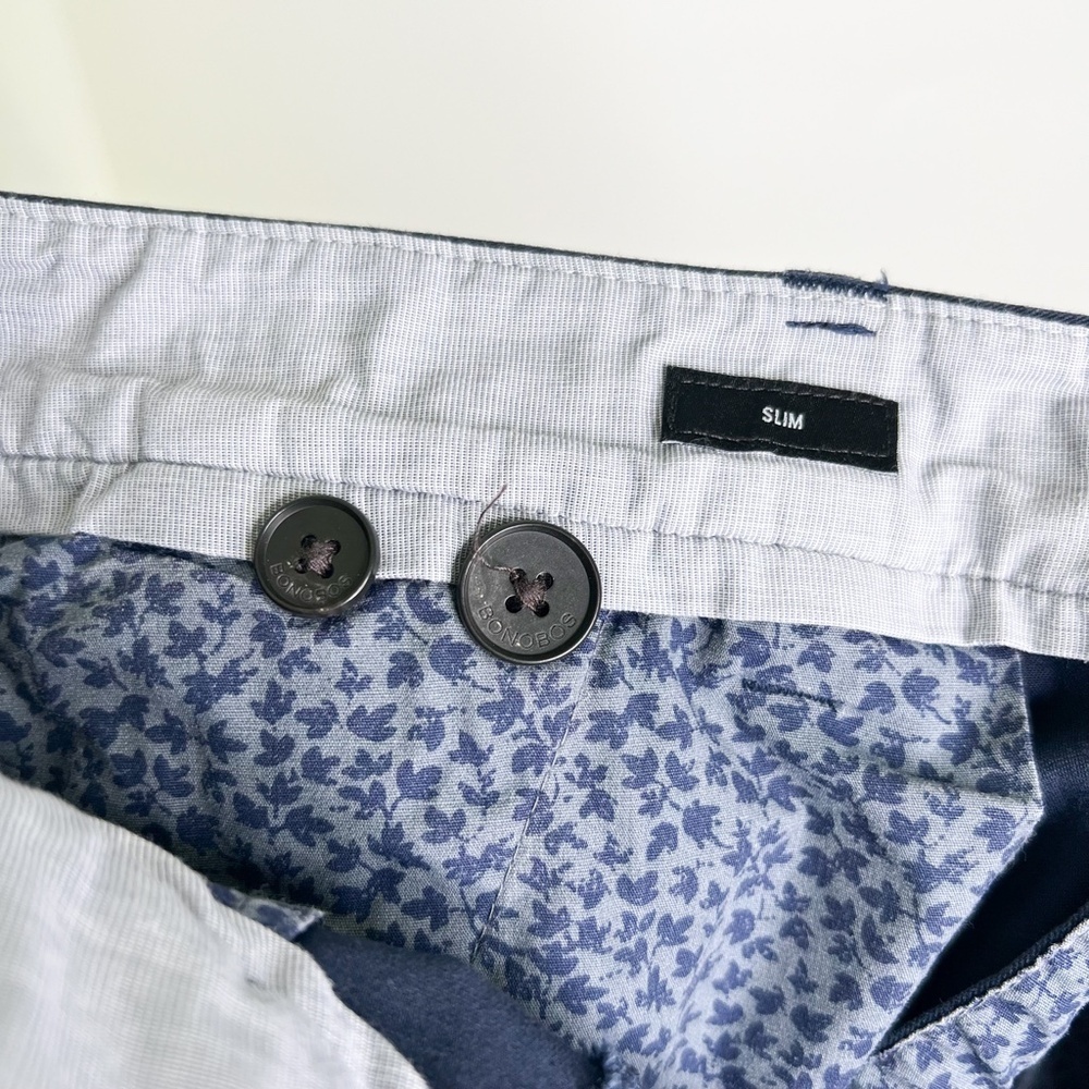 Bonobos Pants Chino Slim Dark Navy Chino Pants - Picture 3 of 6